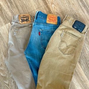 3 pairs of men’s Levi Strauss & co jeans